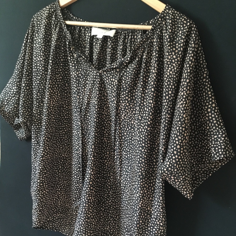 LOFT Black and Bronze Top : Women’s Sz Small